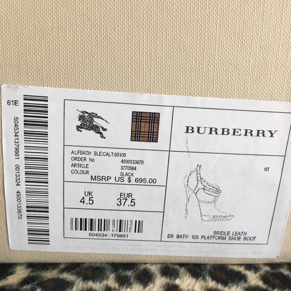 Burberry Bridle Leath 125 Platform Boot - Picture 7 of 8